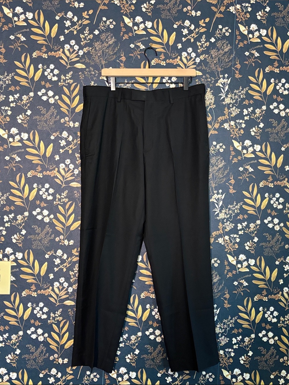 Perry Ellis Black Dress Pants Straight Leg Size 36 x 30